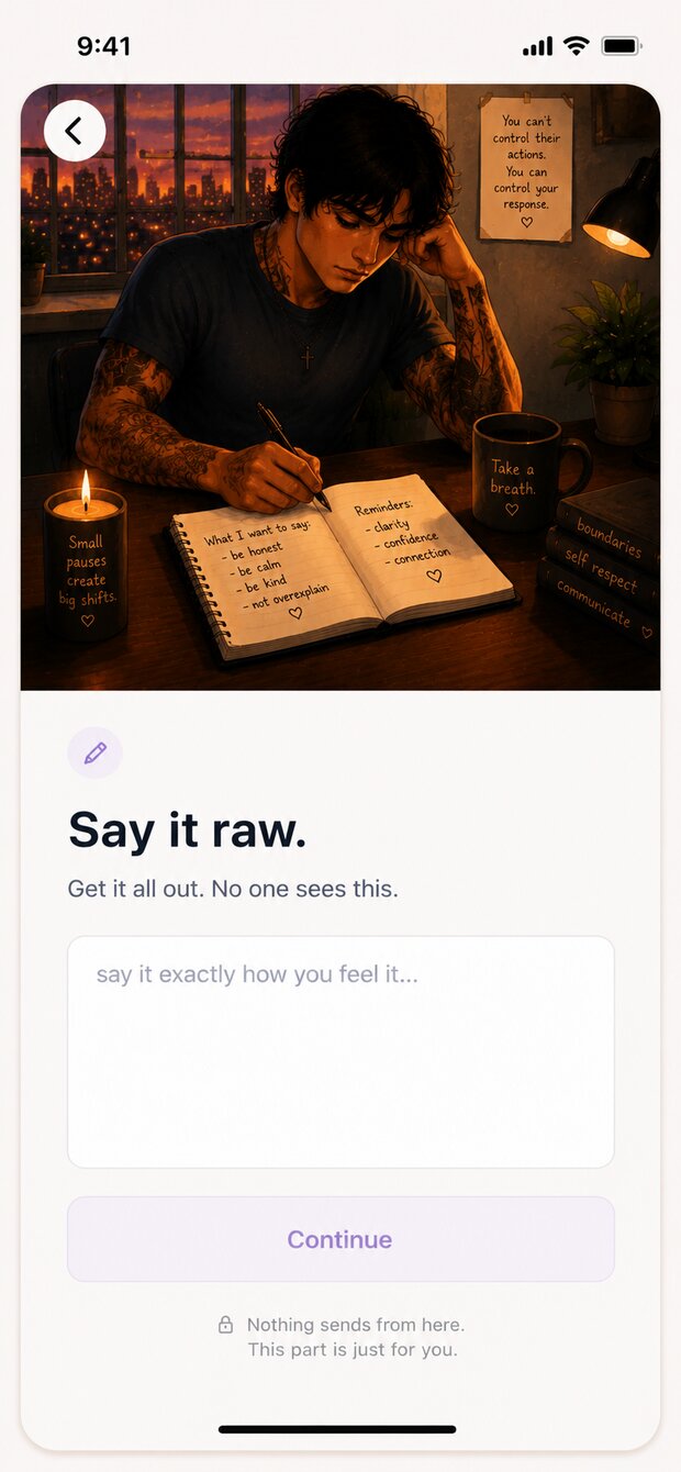 Reach screen in the Steady app